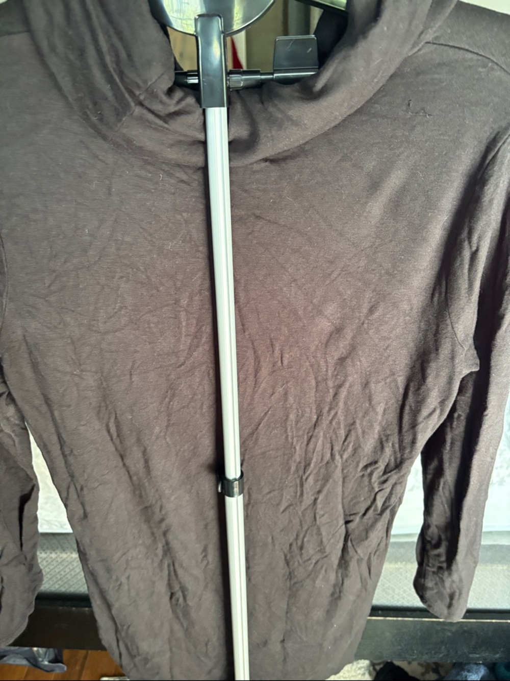 Lou & Grey Long Sleeve Cowl Neck Dress in Black - Picture 4 of 5